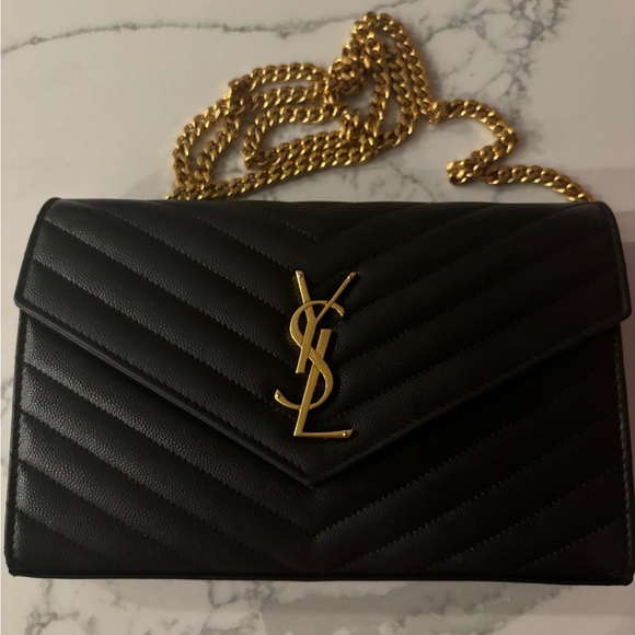 Yves Saint Laurent Large Wallet on Chain - Picture 2 of 6